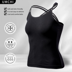 2024 Must-Have: Soft & Stylish Double Cross-Back Camisoles Budget-Friendly! UMCHI!