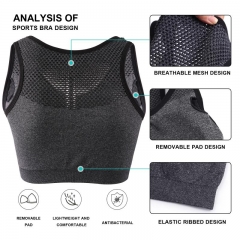 Vital Seamless Mesh Racerback Sports Bra: Support & Style for Your Active Life